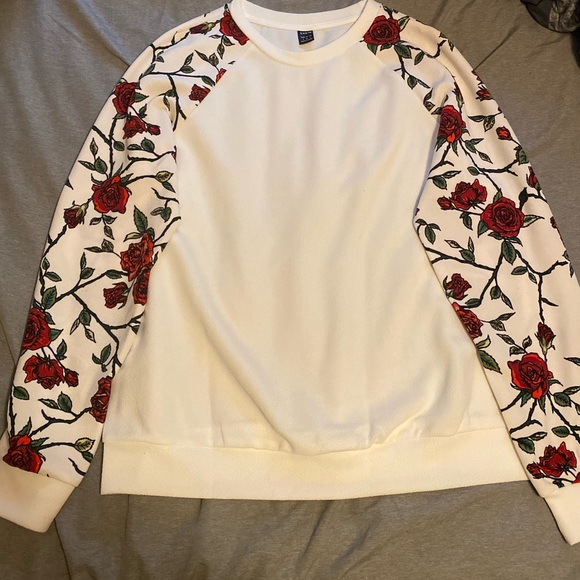 Rose Floral Print Sweatshirt - Picture 4 of 4